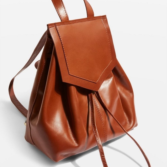 topshop leather backpack